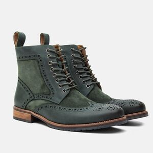 Marc Nolan size 10 Men’s Green Suede Brogue Boots